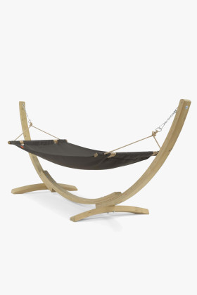 Komplett függőágy szett impregnált lucfenyő állvánnyal, poliészter